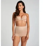 Slip HUNKEM&Ouml;LLER "Sculpting scuba high waisted brief", Damen, Gr. S, beige, 76%