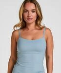 Layershirt HUNKEM&Ouml;LLER "Super Comfort Top", Damen, Gr. XS, blau, 60% Polyamid,...
