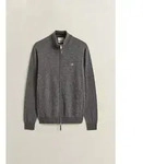 Cardigan GANT "SUPERFINE LAMBSWOOL", Herren, Gr. 3XL, grau (charcoal melange),