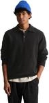 Langarm-Poloshirt MARC O'POLO DENIM "aus weichem Schurwoll-Mix", Herren, Gr. S,