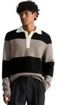 Langarm-Poloshirt MARC O'POLO DENIM "aus weichem Schurwoll-Mix", Herren, Gr. S,
