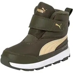 Winterboots PUMA "EVOLVE BOOT LITE V INF", M&auml;dchen, Gr. 23, Textil, braun (schwarz