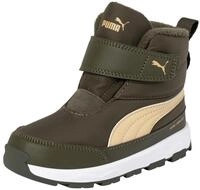 Winterboots PUMA "EVOLVE BOOT LITE V INF", M&auml;dchen, Gr. 23, Textil, braun (schwarz