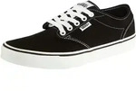 Sneaker VANS "Atwood", Kinder, Gr. 35, bzw, canvas schwarz, wei&szlig;, Textil,...