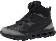 Sneaker KANGAROOS "K-CLD Krass Mid FX", M&auml;dchen, Gr. 36, w&auml;rmend, dk navy, lime,