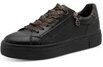 Sneaker TAMARIS, Damen, Gr. 36, Synthetik Textil, beige (schwarz, leo), Lederimitat,