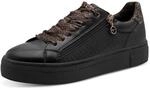 Sneaker TAMARIS, Damen, Gr. 36, Synthetik Textil, beige (schwarz, leo), Lederimitat,