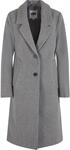 Winterjacke URBAN CLASSICS "Urban Classics Ladies Basic Coat", Damen, Gr. XS, grau