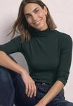 STREET ONE Langarmshirt in Unifarbe mit Rollkragen