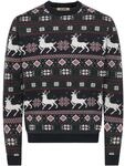 Rundhalspullover ONLY & SONS "ONSX-MAS 2 CREW REG", Herren, Gr. L, schwarz navy