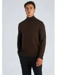 Rollkragenpullover LINDBERGH "Rollkragenpulli Relaxed Fit", Herren, Gr. S, dk braun,