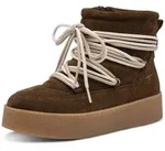 Winterboots TAMARIS, Damen, Gr. 38, Warmfutter, beige (mokka), Veloursleder,...