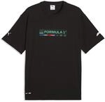 T-Shirt PUMA "F1 Lifestyle Vegas Relaxed T-Shirt Herren", Herren, Gr. S, schwarz,