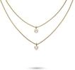 Ketten-Set S.OLIVER "Schmuck Geschenk Edelstahl Halskette The Double Row, Herz",