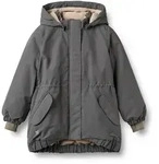 Funktionsjacke WHEAT "Jacket Tove Tech", M&auml;dchen, Gr. 98, grau (9619 schwarz