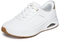 Slip-On Sneaker SKECHERS "ARCH FIT UNO", Damen, Gr. 35, Textil, wei&szlig;,...