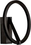 NOVA LUCE Wandleuchte "TILIA", schwarz, 1, &Oslash; 22cm H: 10cm, 1 Stk., Leuchten,