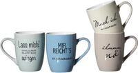 Ritzenhoff & Breker Becher "Spr&uuml;che" Motiv "Spr&uuml;che". 300 ml, 4-teilig