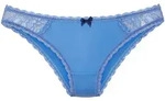 Bikinislip LASCANA, Damen, Gr. 44/46, blau, Obermaterial: 92% Polyamid, 8%...