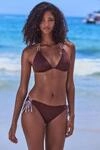 Triangel-Bikini-Top S.OLIVER "Ada", Damen, Gr. 38, Cup A/B, braun (kaffee),