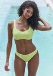 Bikini-Hose S.OLIVER "Oana", Damen, Gr. 44, N-Gr, gr&uuml;n (limette), Microfaser,