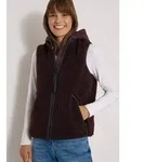 Fellimitatweste CECIL, Damen, Gr. XL (44), berry rot, Stoff, Obermaterial: 100%