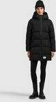 Steppmantel KHUJO "DIDO5", Damen, Gr. L, schwarz, Web, 100% Nylon, unifarben, regular