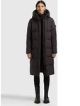 Steppmantel KHUJO "COULIN2 MATT", Damen, Gr. S, braun (moody plum), Web, 100%