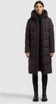 Steppmantel KHUJO "COULIN2 MATT", Damen, Gr. S, braun (moody plum), Web, 100%