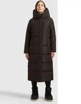 Steppmantel KHUJO "SOULANI6", Damen, Gr. XS, braun (chocolate chip), Web, 100%