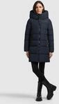 Kurzmantel KHUJO "GRIMES", Damen, Gr. XS, blau (blau nights), Web, 100% Polyester,