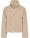 Pl&uuml;schjacke ONLY "ONLTORA TEDDY JACKET BF OTW", Damen, Gr. S, beige (humus),
