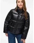 Steppjacke VILA "VILYCHEE L/S SHORT PUFFER/TB", Damen, Gr. 38, schwarz (schwarz