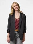 Blusenblazer PIECES "PCBOSELLA 3/4 PINSTRIPE BLAZER NOOS BC", Damen, Gr. XXL, bunt
