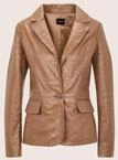 MADELEINE Jeansjacke "Lederblazer Lammnappa-Blazer mit Kroko-Pr&auml;gung"...