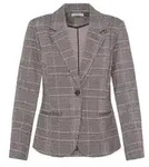 Blusenblazer FRANSA "Damen Blazer FRBABETT", Damen, Gr. M, rot (hot fudge with pink