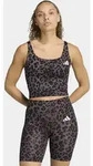 Tanktop ADIDAS PERFORMANCE "WE AOP TK", Damen, Gr. M, earth strata, braun, schwarz,