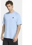 T-Shirt ADIDAS PERFORMANCE "TECH ESSENTIALS WORKOUT", Herren, Gr. XL, glow blau,