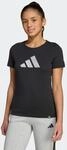 T-Shirt ADIDAS SPORTSWEAR "EVERYDAY KIDS GRAFIK", M&auml;dchen, Gr. 140, schwarz,
