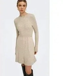 Strickkleid ONLY "ONLFIA LS FIT FLARE ONEC DRESS CS KNT", Damen, Gr. XS, N-Gr,