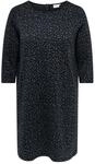 ONLY CARMAKOMA Druckkleid "CARMARRY MARTHA 3/4 MIDI DRESS JRS" Kunstfaser