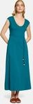 Maxikleid ZERO "Damen mit G&uuml;rtel", Damen, Gr. 36, Normalgr&ouml;&szlig;en, Popeline,...