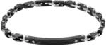 Armband LOTUS "Urban Man", schwarz (edelstahlfarben, schwarz), Armb&auml;nder,...