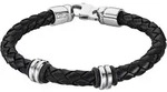 Armband LOTUS "Urban Man", schwarz (schwarz, edelstahlfarben), Armb&auml;nder,...