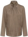 SOAKED IN LUXURY Langarmbluse "Damen Bluse langarm SLParis"