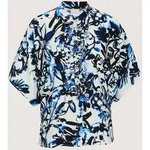 Kurzarmbluse MADELEINE "Blusenshirt Oversized-Bluse mit R&uuml;schen", Damen, Gr....