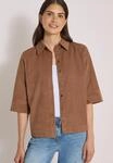 Hemdbluse CECIL, Damen, Gr. 3XL, braun (creamy mocha), Web, 100% Baumwolle,