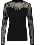 Langarmbluse CULTURE "Damen Bluse langarm CUalifa", Damen, Gr. M, schwarz,