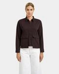 Kurzarmbluse SMITH & SOUL, Damen, Gr. S, braun (schwarz chocolat), Web, Material: 70%