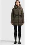 Steppjacke KHUJO "NORAH - 2IN1 (EINSATZ HERAUSNEHMBAR)", Damen, Gr. XS, braun (winter